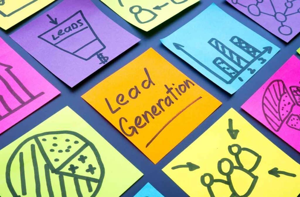 leadgeneratie voor kleine bedrijven zo eenvoudig genereer je leads kempgraphics post it lead - KEMP Marketingbureau